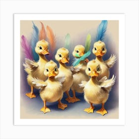 Ducklings 36 Art Print