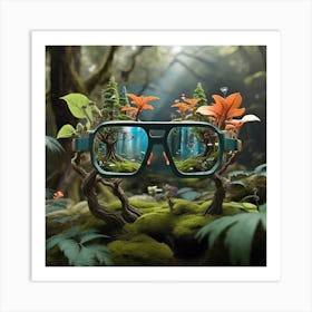 Forest In A Pair Of Glasses Art Print