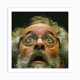 Surprised Man Art Print