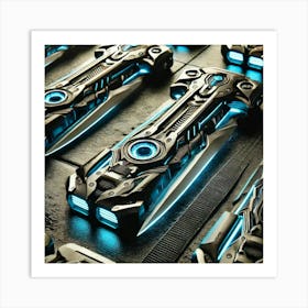 A Detailed Close Up Of The Energy Blades Used By The Martian Shock Troopers Art Print