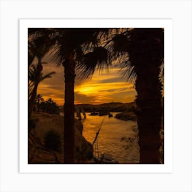 Sunset In Egypt Art Print