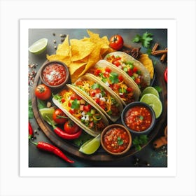 Mexican Tacos 4 Art Print