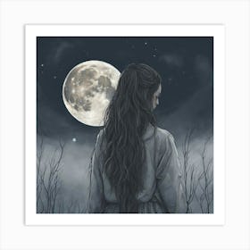 Full Moon Art Print