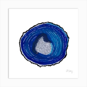 Blue Quartz Art Print