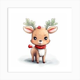 Cute Reindeer 1 Art Print