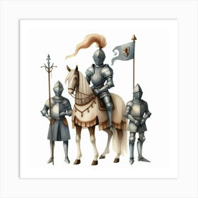 Medieval knight 6 Art Print