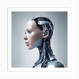 Portrait Of A Robot 5 Art Print