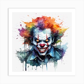 Clown Painting Art Print