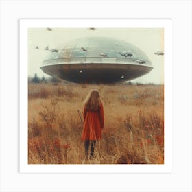 Alien Spaceship 1 Art Print