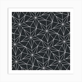 Stars Geometric Square Art Print