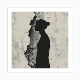 Silhouette Of A Woman 2 Art Print