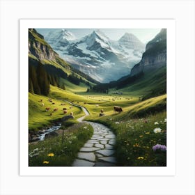 Swiss Alps 1 Art Print