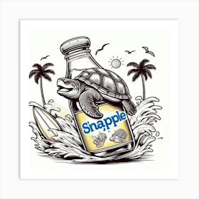 Snapple Turtle Art Print