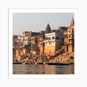 Ganga River Art Print