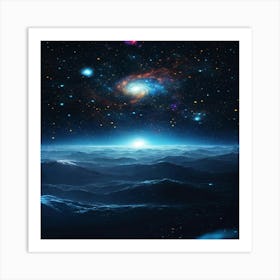 Galaxy In Space 3 Art Print