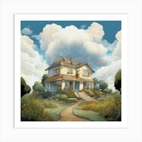 House In The Clouds Art Print