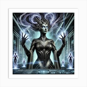 Queen Sorath Mind Control Sci Fi Art Print