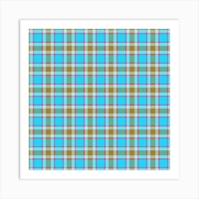 Plaid Fabric 111 Art Print