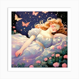 Dreaming Girl 1 Art Print