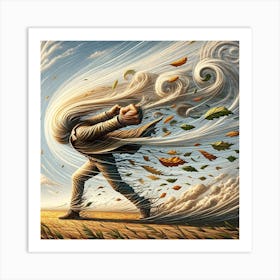 Against the wind Art Print