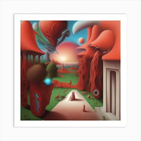 'Alien Landscape' Art Print