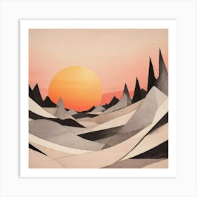 Abstract Landscape - Abstract Stock Videos & Royalty-Free Footage Art Print