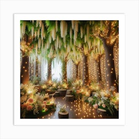 Fairy Forest Wedding 1 Art Print