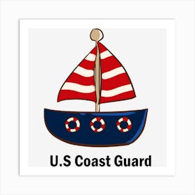 Us Coast Guard N7ywq Art Print