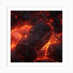 Lava liquid Art Print