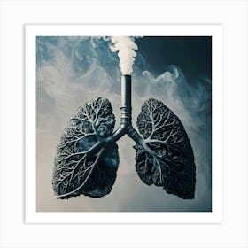 Lungs Stock Photos & Royalty-Free Images 1 Art Print