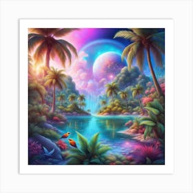 Tropical Paradise Art Print