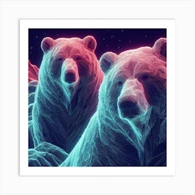 Two Bears Art Print