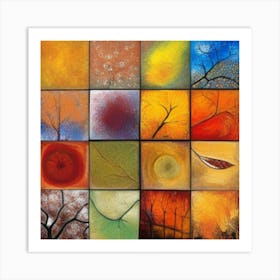 Autumn Trees Art Print