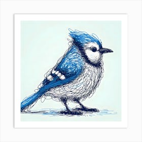 Bluejay ~Reimagined 21 Art Print