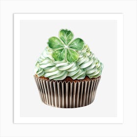 Clover Cupcake (5) Art Print