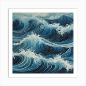 Ocean Waves 25 Art Print