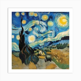 Art Vincent Van Gogh sky Art Print