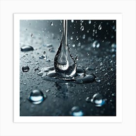 Drop Of Water Art Print