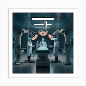 Surgeons In The Operating Room Art Print