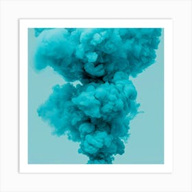 Blue Smoke 2 Art Print