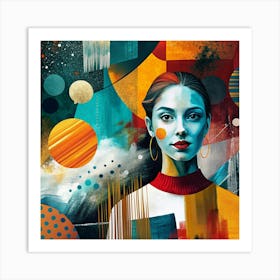 Abstract Of A Woman Art Print