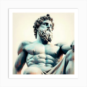 Greek God Statue - Painting Art Print