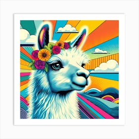 Llama Art Art Print