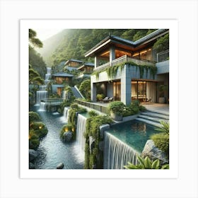 Cascade Sovereignty Residential Terraces Features Art Print