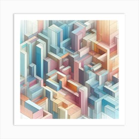 Abstract City 5 Art Print