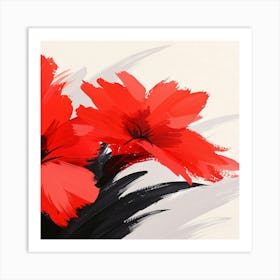 Red Flowers Art Print