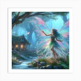 Fairy In The Forest 11 Art Print