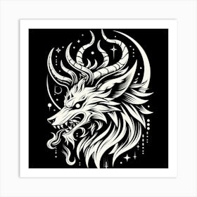 Wolf Head Art Print