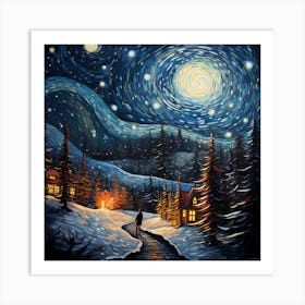 Glimmering Greetings on Canvas Art Print