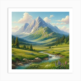 Landscape Painting Art Print